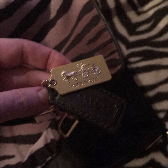 Coach Madison Phoebe Handbag Zebra Print. Large. - Picture 8 of 8